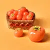Micro-paisaje Creativo Mini Caqui Caqui Simulación Comida Juego Bolsa Sorpresa Accesorios Decorativos DIY Escena Miniatura Pequeños Adornos