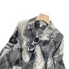 Camisa Holgada de Estilo Frío con Estampado de Leopardo de Tinta de Manga Larga para Mujer Otoño Elegante Sentido del Diseño Nicho Top de Superposición