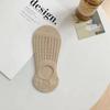 Meias Invisíveis Femininas de Cor Sólida, Estilo Malha Fina para Primavera e Verão, Meias Respiráveis de Corte Baixo com Silicone Sem Mostra, Calcanhar Antiderrapante