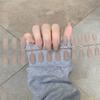 Uñas postizas mate mate Largo T corto T tira parche de uña postiza ballet usar arte de uñas