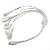 Fio Eletrodo ECG Personalizado Micro USB 5P Macho para Fivela de Encaixe 3.5/4.0 Uma para Cinco Eletrodos