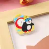 Nuevo Broche de Pingüino de Dibujos Animados, Lindo Broche Acrílico al por Mayor, Colgante para Mochila Infantil, Personalización de Regalo Pequeño