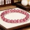 Pulsera de Piedra Ojo de Gato de Moda de Verano para Niñas, Pulsera Elástica Simple de Cristal, Joyería Popular Transfronteriza para Regalo
