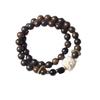 Sándalo verde peral negro sándalo dorado anillo DIY pulsera de león hombres y mujeres rosario joyería pulsera fabricantes mayoreo