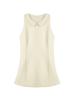 Vestido Chaleco de Lana Reductor de Edad con Cuello de Muñeca Emocional para Niña Otoño Invierno Vestido Blanco a Cuadros con Falda Interior