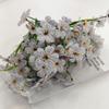 Amazon Transfronterizo Temu Hierba de Primavera Flor Acuática Violeta Tela de Seda Estampada Flor Flor Artificial Boda Decoración Exterior Flor Artificial