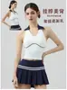 Roupas de Dança Transfronteiriças Sutiã Fixo com Bojo Decote Halter Tênis Badminton Costas Abertas Fitness Colete Esportivo Pilates Yoga