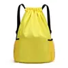 Mochila com Cordão para Homens e Mulheres, Bolsa Leve para Caminhada, Grande Capacidade para Esportes ao Ar Livre, Fitness, Basquete