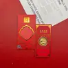 2026 Año del Caballo Moneda Conmemorativa de Lámina de Oro Paquete Rojo Paquete de la Suerte Caballo al Éxito Moneda de la Suerte del Zodiaco Evento de Ventas Regalo