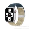 Nueva Correa de Hebilla Tejida Elástica de Nailon con Bloques de Color Adecuada para Apple iWatch 11.ª Generación 10/987Se