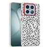 Funda Adecuada para Teléfono Móvil Xiaomi 17 Celebridad de Internet Graffiti Blanco y Negro 17Promax Personalizada Piel Lisa 17 Cubierta Protectora Magnética Anti-Caída
