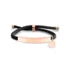 Pulsera Personalizada con Logo de Publicidad Transfronteriza, Pulsera Trenzada de Acero de Titanio Grabado con Corazón Diagonal Multicolor para Regalo Navideño