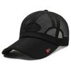 Gorra de béisbol con letras bordadas de verano para hombre, gorra de malla transpirable con visera, estilo británico, para el sol, para mujer