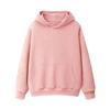 Comercio exterior transfronterizo de Amazon suéter de color liso de hombro caído suelto de 320 gramos para hombre y mujer con capucha talla grande versión en blanco logo de camisa