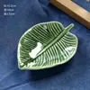Bandeja de Frutas con Forma de Hoja, Bandeja de Cerámica Nórdica para Joyería, Plato de Cena, Soporte de Exhibición de Porcelana Blanca para Collares, Joyería, Regalos Transfronterizos