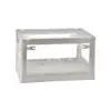 Caja de Almacenamiento para Camping al Aire Libre Puerta Lateral Tapa de Madera para Camping Caja Plegable Caja de Almacenamiento Doméstica Caja de Almacenamiento para Maletero de Coche