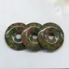 Directo de fábrica jade natural cristal 30mm hebilla de paz accesorios para joyería DIY collar de joyería significado anillo de paz