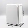 Cable impermeable IP67 caja impermeable materia prima ABS para exteriores caja sellada caja de conexiones de plástico caja de conexiones impermeable para exteriores