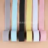 Banda elástica lisa de doble cara de 2 cm-2.5 cm de grosor, colorida, en stock, para bolsas, faldas, zapatos y cinta elástica para fijar bordes