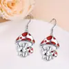 Pendientes divertidos y creativos de koala con forma de hongo, personalidad, moda, versátiles, lindos, de dibujos animados, nuevos, regalo conmemorativo