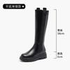 Botas Altas Gruesas y Forradas de Felpa, Nuevo Modelo 2026 Botas de Nieve para Mujer, Piel y Piel Integradas, Botas Altas de Suela Gruesa de Invierno, Botas Altas Cálidas
