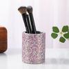 Cilindro de Almacenamiento para Lápiz de Cejas Belleza Caqui Rojo Venta al por Mayor Escritorio Tocador Maquillaje Salón de Uñas Estuche a Prueba de Polvo para Brochas de Maquillaje