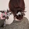 Elástico de Cabelo com Laço Trançado Estilo Coreano para Mulheres, Aumenta o Volume do Cabelo, Corda para Coque, Elástico de Cabelo de Ponytail de Alta Qualidade