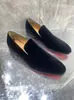 Mocasines de Cuero Genuino ACL para Hombre Suela Roja Estilo Británico Formal de Negocios Charol Brillante Slip-on Zapatos Perezosos Casuales