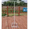 Novo Casamento no Gramado Haste Telescópica de Ferro Forjado para Casamento Tecido de Gaze Seda Leite Chiffon Arco Decorativo Suporte em Forma de T
