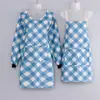 Delantal de cuero elegante para mujer, delantal de algodón reversible estilo coreano para adultos, ropa de trabajo a la moda, falda delantal anti-manchas para cocina