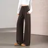 Pantalones casuales de otoño nuevos para mujer, de tiro alto, estilo ModalCloud, corte ajustado, amigables con la piel, para figuras petite