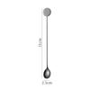 Colher de café de aço inoxidável 304 colher de mexer marca redonda colher de cabo longo colher de gelo estilo estrela colher colher colher colher bastão de mexer colher