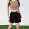 Shorts Jeans Stretch Estilo Retrô Americano para Mulheres Verão Novo Estilo Pequeno Cintura Alta Sexy Linha A Ultra-Curtos Hot Pants