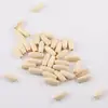 22*8mm Cuentas de Madera Ovaladas Coloridas en Forma de Arroz con Agujero Recto para Cadena de Teléfono Móvil Hecha a Mano DIY Materiales y Accesorios para Bisutería