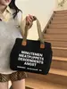 Bolsa de Lona Feminina de Grande Capacidade, Estilo Coreano Estilo Preguiçoso Bolsa Tote para Trabalho e Deslocamento, Bolsa de Mão Feminina, Bolsa de Lona
