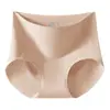 Em Estoque Seda de Leite 10A Antibacteriano Feminino Cintura Alta Controle de Barriga Sem Costura Escovado Quente Algodão Puro Gancho Estendido Shorts Feminino