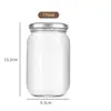 Los Frascos Redondos para Pepinillos Más Vendidos de Amazon, Frascos Transparentes para Salsa Picante, Frascos de Vidrio, Frascos para Mermelada, Frascos para Miel, Frascos para Conservas y Frascos Sellados