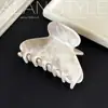 Pinza de garra de acetato estilo coreano Alan, tamaño mediano clásico, para peinados semi-recogidos, accesorio para el cabello tipo pinza de tiburón elegante y exquisito para la parte trasera de la cabeza