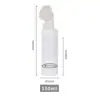 42 Botella Espumadora de Mousse para Cepillo de Dientes Botella Blanca de Plástico PET con Bomba de Espuma de Cepillo 200ml Botella de Mousse Limpiador Facial Venta al por Mayor