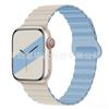 Adecuado para Correas de Apple Watch Apple Watch Generaciones 1-12/Ultra 1-3/Se3 Segunda Generación Correa de Reloj Magnética de Silicona