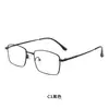 El nuevo armazón para anteojos unisex de aleación plana de montura completa ultraligero de Danyang se puede equipar con lentes para miopía, modelo Y8012