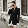 Traje elegante de encaje estilo francés transfronterizo FCB para mujer, diseño otoño/invierno 026, disponible en sitios web independientes, estilo de mujer negro