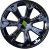 Aplicable a la cubierta del cubo de la rueda Tesla ModelY, cubierta protectora de neumáticos todo incluido de 19 pulgadas, Tomahawk modificado, negro mate, negro brillante
