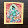 Núcleo de Thangka com Oito Divindades Guardiãs Pintadas à Mão do Nepal Xizang