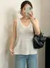 Top sin mangas para mujer de talla grande para usar sobre otras prendas y para capas, colección otoño 2026, chaleco de punto versátil con tirantes para mujeres con curvas