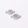 Moda 2019 gota de diamante redondo acessórios de vestuário de óleo pulseira colar metal olho acessórios de joalheria comércio exterior