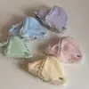 Pinza para el pelo triangular con ribete de encaje estilo coreano, pasador de tela de alta gama para mujer, ideal para recogidos voluminosos, accesorio para el pelo de pinza de tiburón