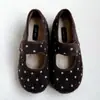 Zapatos Planos Retro de Lunares con Suela Gruesa para Mujer 2026 Otoño Nueva Llegada Correa Única Zapatos de Ballet Mary Jane Suela Suave Zapatos Birkenstock