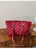 Bolso tote grande nuevo y elegante con patrón de diamantes, bolso de hombro para mujer para ir al trabajo, bolso de mano para el trabajo, bolso tote, diseño de nicho