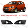 Chevrolet Sonic Aveo 12-14 Moldura da Lanterna de Neblina Dianteira Cobertura Decorativa do Para-choque Dianteiro Cobertura da Lanterna Anti-Nevoeiro Dianteira